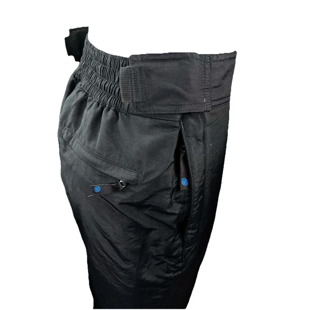 SLALOM Men L Black Ski Snowboard Pants Cold Weather Snowmobile Baggy Outer Layer